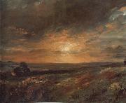 John Constable Hampsted Heath,looking towards Harrow at sunset 9August 1823 oil painting